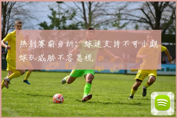 热刺赛前分析：球迷支持不可小觑球队威胁不容忽视